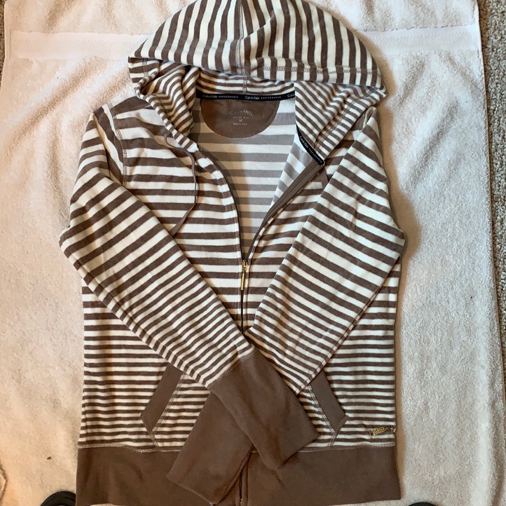 Calvin Klein hooded terry jacket